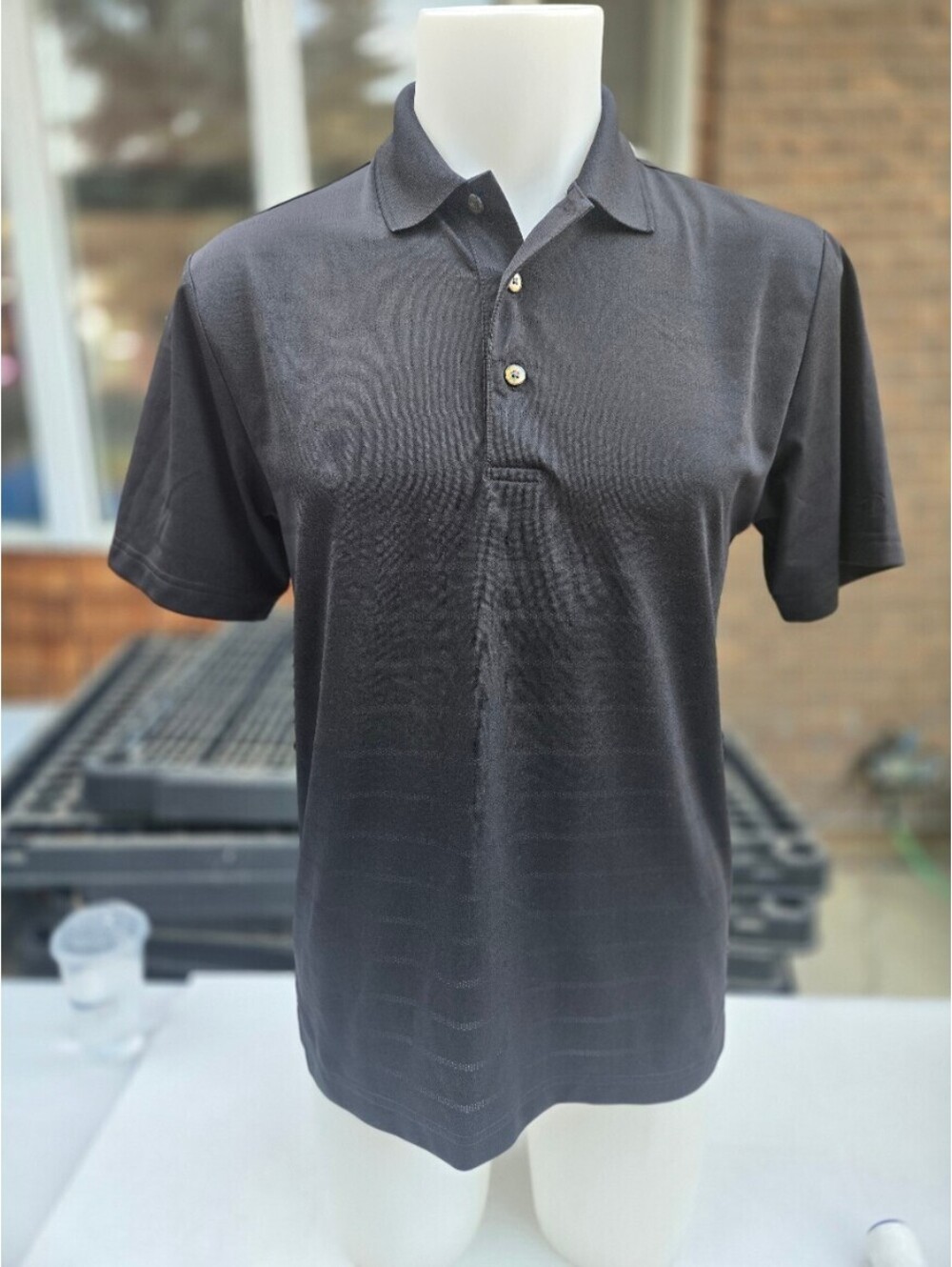 Grand Slam Men's Black Airflow Polo Shirt Size Small